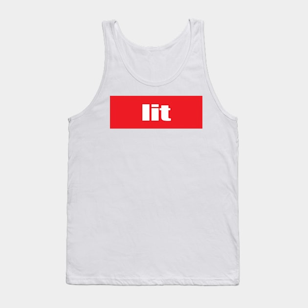 Lit Tank Top by ProjectX23Red